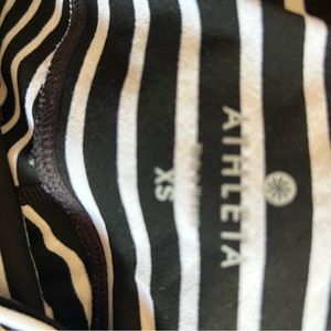 Athleta Chaturanda striped soft leggings. Work out ready!